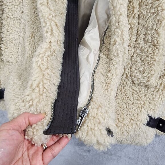 Asos Design Sherpa Teddy Jacket XL Polyester & Cotton Blend Men's Outerwear JPT - Picture 6 of 11